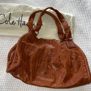 Cole Haan Whiskey Cognac Leather Bag